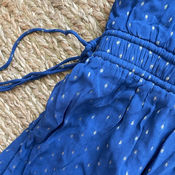 House of Harlow 1960 x Revolve Valencia Dress in Navy and Gold Dot - Picture 4 of 4